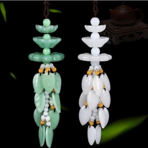 Car Pendant Car Rearview Mirror Pendant Car Decoration Article Lotus Pendant Access Safety Car Accessories