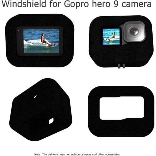 Sports Camera Foam Windshield Housing Sports Action Camera Accessories for Gopro Hero 9 Wind Noise Reduction Case