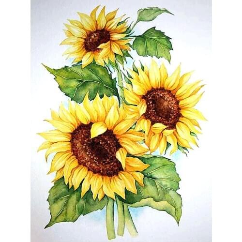Blooming Sunflower Flower Diamond Painting Floral Round Full Drill Nouveaute DIY Mosaic Embroidery 5D Cross Stitch Home Decor