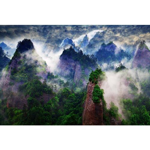 1000 Pieces Million Buddha sea cloud The wooden puzzle ersion wood jigsaw puzzle white card adult childrens educational toys