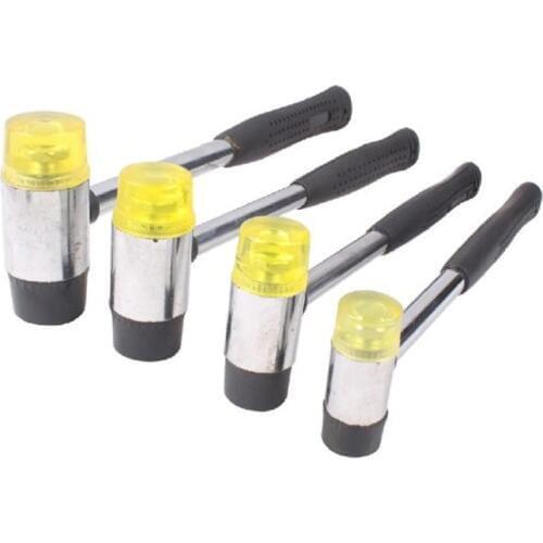 Dia.25/30/35/40mm Dual Head Nylon Rubber Hammer Jewelers Metal Mallet for Jewelry Tools