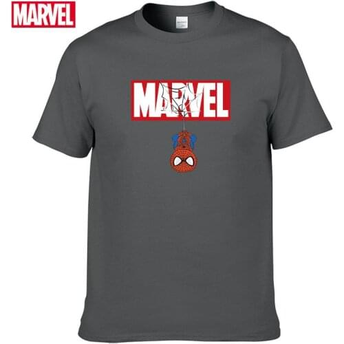 Marvel The Avengers Spider Man t-shirt Comfortable Breathable 100% cotton Fashion Anime Summer Tops Men t-shirt #124