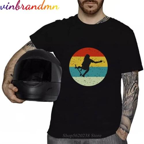 Skateboard Print T-Shirt Mens Martial Arts Tee Shirt Casual Male O-neck Short Sleeve T Shirt Streetwear Camiseta Hombre
