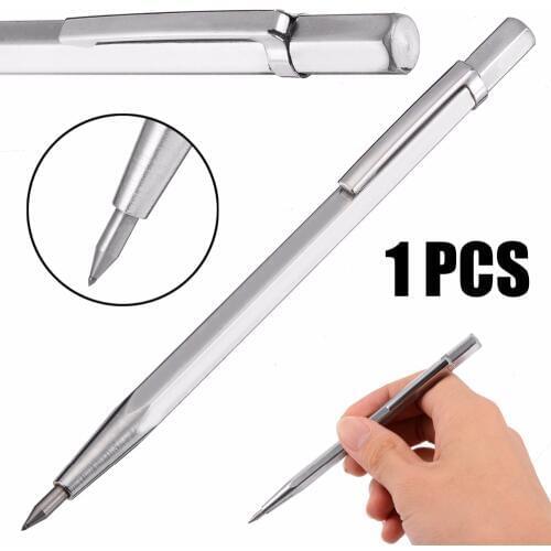 1pc Tungsten Carbide Tip Scriber Pen Lettering Marking Pens for Glass Ceramic Metal Wood Carving Engraving Pen Hand Tool
