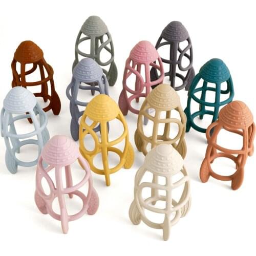 Kawaii Rocket Shape Teethers Baby Toys For Children Teething Infant Chewing Toy Baby Health Newborns Teeth Care Fidget Toys