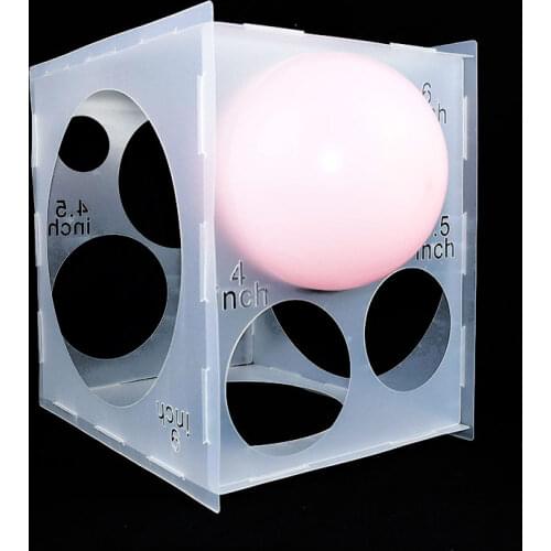 11Holes 2-10inch Balloon Sizer Box Balloons Measuring box balloon Arches Columns Balloon Size Measurement Tool Wedding Decor