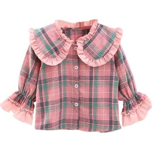 Hot summer Infant Toddler Baby Kids Girl Cotton Casual Lace Tops Long Sleeve o-neck T-Shirt Blouse111