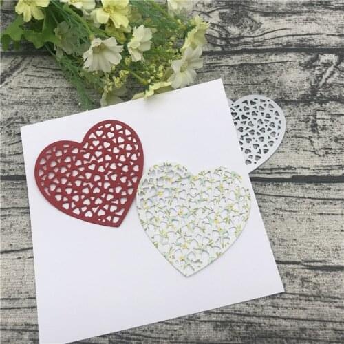 Heart decoration Metal Cutting Dies Stencils For Card Making Decorative Embossing Suit Paper Cards Stamp DIY