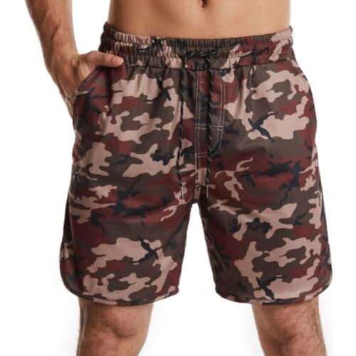 2021 Men Camo Shorts Cotton Casual Loose Men Sports Short Pants Jogger Running Short Beach Pants Five Points Pants