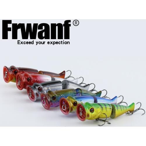 Lure kit seawater fishing bait 6PCS 11.5g 79mm plastic hard artificial bait with 3D eyes buy fishing lures 0.6-1.8M wobble