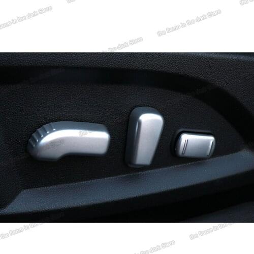 Abs car seat adjust button cover chrome trims for renault koleos 2016 2017 2018 2019 samsung qm6 2020 2021 2022 accessories auto