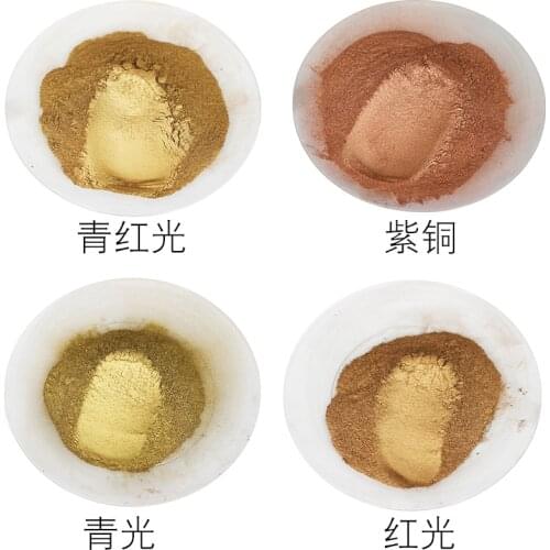 50g Natural Mica Mineral Handmade Soap Colorful Pearlescent Powder Pigment Mica Nail Glitter Pearl Powder epoxy resin Pigment