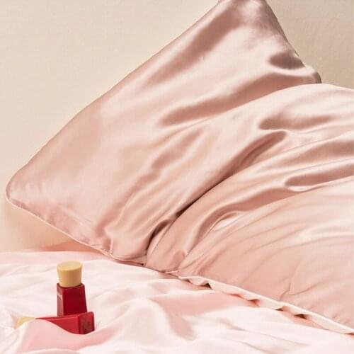 TOLDIM Pillowcase 100 Pure Mulberry Silk for Hair with Cotton Underside Natural 19 Momme 40x40cm 50x50cm 1 Pcs Free Shipping