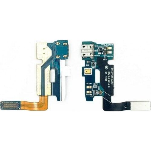 New Microphone Module+USB Charging Port Board Flex Cable Connector Parts For Samsung Note 2 N7100 N7108