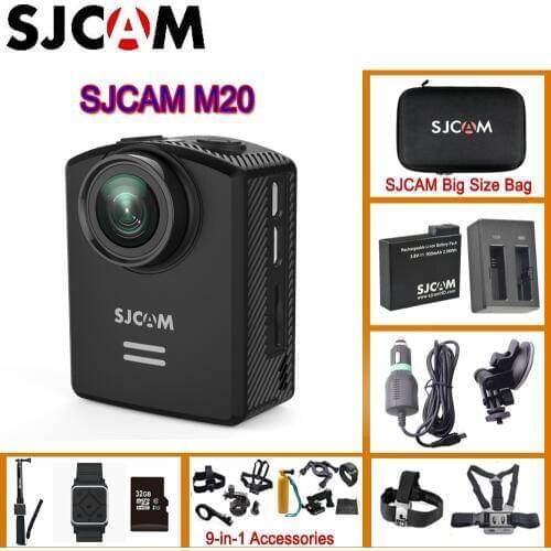 Original SJCAM M20 Gyro Mini Action Helmet Sports DV Camera Waterproof 4K 24fps 2K 30fps NTK96660 16MP With RAW Format