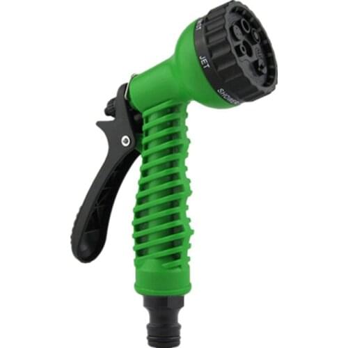 7 Patterns Garden Water Spray Gun Adjustable Garden Wash Hose Spray High Pressure Gun Sprinkler Nozzle Car Washing Cleaning Lawn