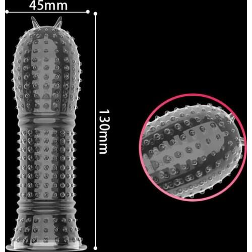 Sex Toys for Men Penise Enlargement Wolf Teeth Set Penis Set Crystal Suite Male Extended Delay Pointed Clitoris Massager Factory