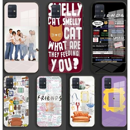 Friends TV Show Soft Silicone Glass Case For Samsung Galaxy A10 A20 A30 A40 A50 A70 A31 A51 A71 Balck Cover