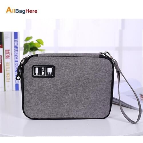 Car Digital Equipment Storage Bags Multi-function Electronic Accessories Bag Data Cable Headphones Organizing Storage Travel Bag