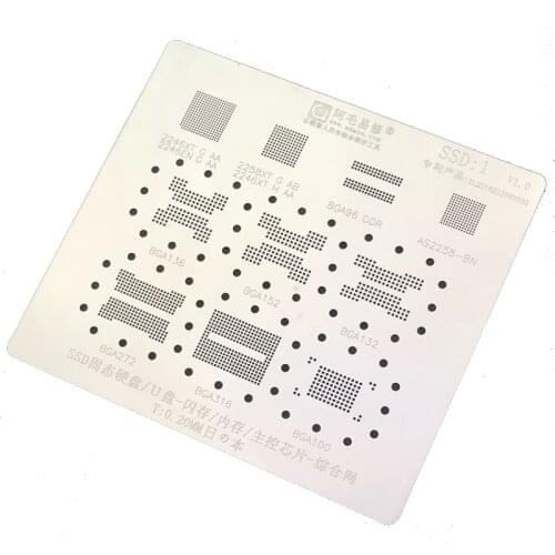 BGA reballing stencils For Macbook SSD U-Disk Nand Flash BGA96 DDR BGA136/BGA152/BGA132/BGA272/BGA316/BGA100 Stencil Tin 0.20mm