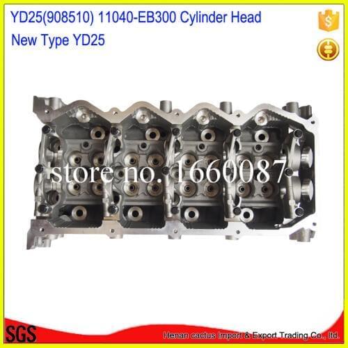 YD25 Cylinder head AMC 908 610 11040-EB30A Year 2005- Displacement 2488cc For Nissan navara