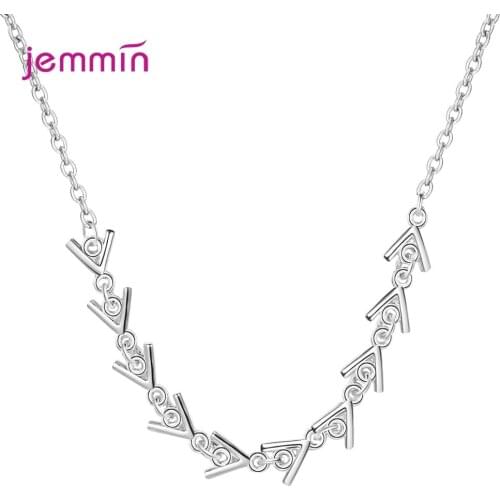 Ins Hot 925 Sterling Silver Fish Bone Choker Necklaces Ladies Chain Lovers Gold Color Trendy Korean Simple Jewelry Collier Femme