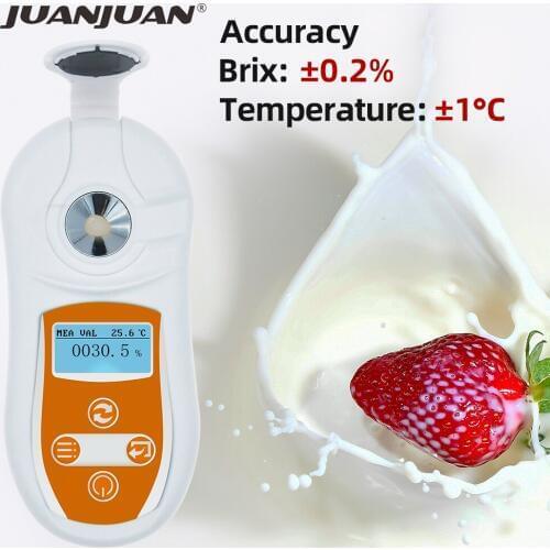 0-32% 0.1 Brix Digital Handheld Brix Meter Digital Brix Refractive Index Refractometer Sugar In Wine Concentration 40%off