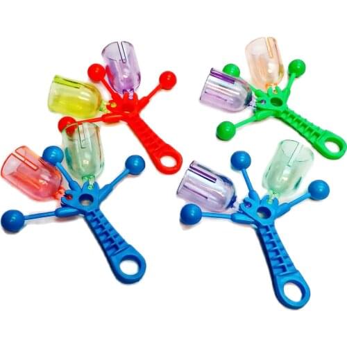 1-2 Pcs 10.5cm Merry Christmas Jingle Shaker Bells Clicker Cracker Sound Maker Kid Party Favor Game Gift Novelty Birthday Prize