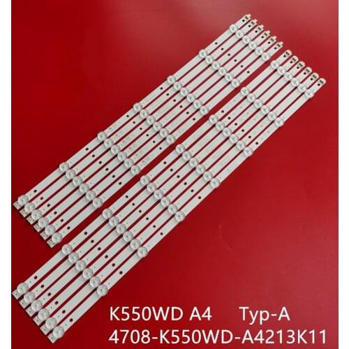 12pcs brand new suitable for Philips 55PFL3045/T3 light bar 4708-K550WD-A4213K01/A4213K11 LCD light bar