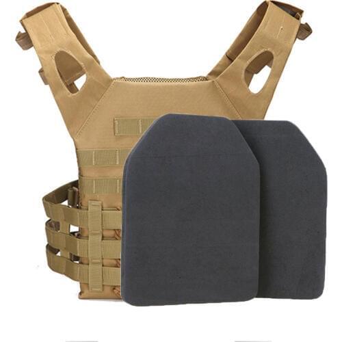2pcs Airsoft Tactical Vest Protective EVA Pad Military SAPI Shock Plate Dummy Foam Hunting Vest Body Armor Plates Accessories