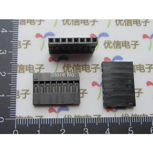 200pcs 2.54mm x8P Plastic For Dupont Jumper Housing Female Pin Connector Wire Cable
