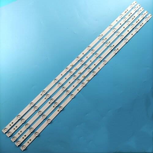 5pcs LED backlight strip for 43PUS6201 43PUH6101 43PUT6101 43PUS6401 43PUS6551 43PUS6501 43PUS6101 LB43014 GJ-2K16-430-D512-V4
