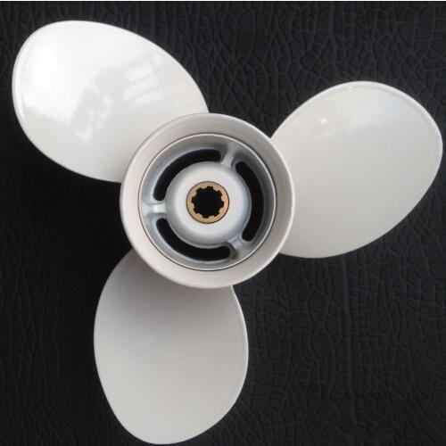 9.25x9.75 For 9.9HP-15 HP FORCE propellers marine Aluminium Propeller 8 tooth spline 3 Blade force outboard propellers