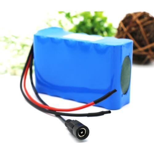 KLUOSI 24V Battery 6S2P 25.2V 5000mAh Li-Ion Battery Pack with 20A Balanced BMS for Small Electric Motor Bicycle Ebike Scooter