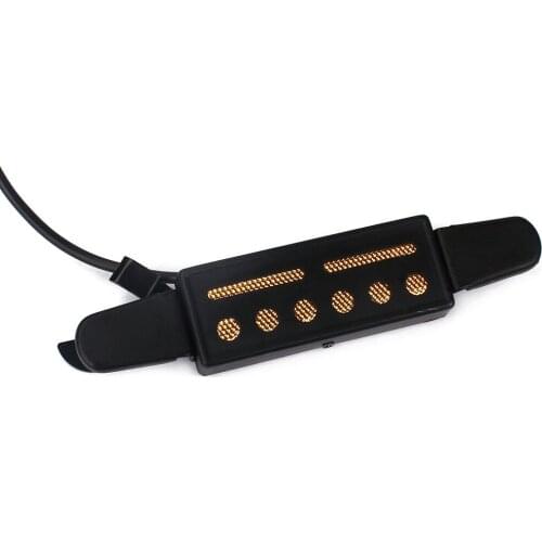 Acoustic Guitar Accessory 6 Hole Magnetic Sound Hole Pickup w/ Audio Cable