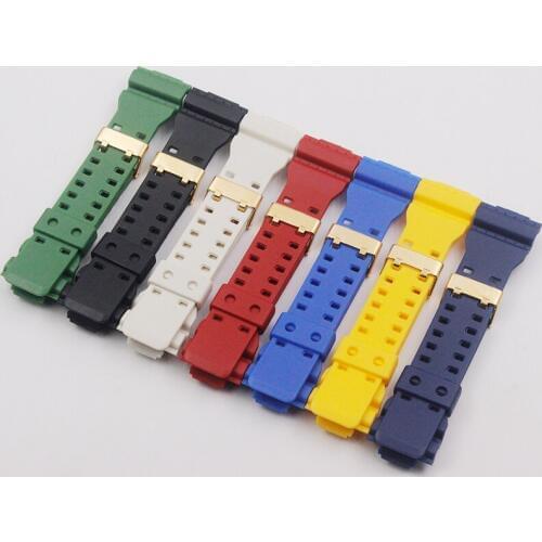 Watch Accessories Stainless Steel Buckle 16MM Strap For Casio GAZ-100 GA-120 G-8900 GD-100 GA100C Mens Watch Strap