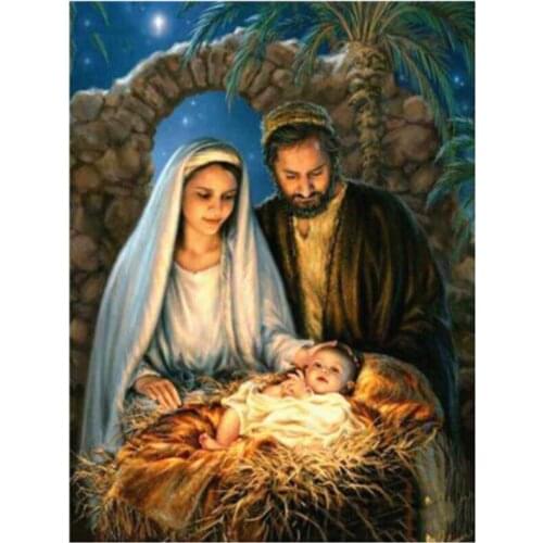 5D Diamond Painting Jesus New Born Full Square/Round Drill Diamond Embroidery Sale Religion Cross Stitch Home Decoration FC620