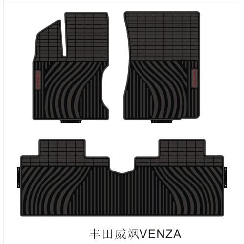 Car Floor Mats for Toyota Venza Special No Odor Front and Rear Carpets Waterproof Rubber