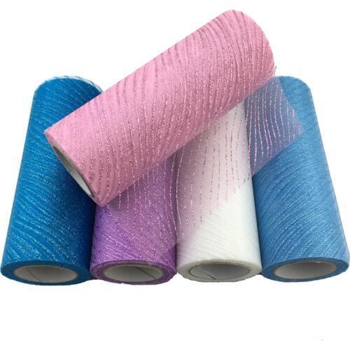 Glitter Tulle Roll 10 Yards Tulle Roll Spool Baby Shower Tutu Skirt Wedding Decoration Organza Laser DIY Birthday Party Supplies