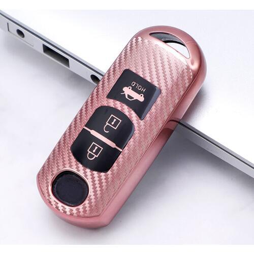 TPU Car Key Cover Case Protection Remote Key Car-stying FOB 4 Buttons Protect For Mazda 3 5 6 8 CX5 CX7 CX9 M6 GT 2016 2017
