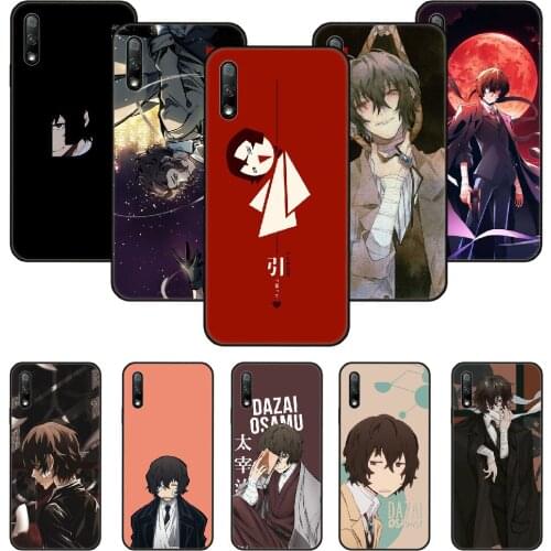Phone Case For Huawei Honor 9X 10 9 20 8X 8A 8S 7X 7A i A Pro Play Lite Black Cover Bumper Trend Shell Art Bungou Stray Dogs