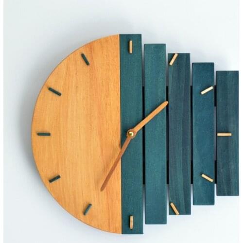Katre Wood Geometric Wall clock Handmade Wall clock