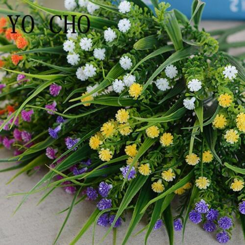 Babys breath artificial flowers plastic fake indoor plants flowers gypsophila hanging shrubs outside wedding decoration outdoor