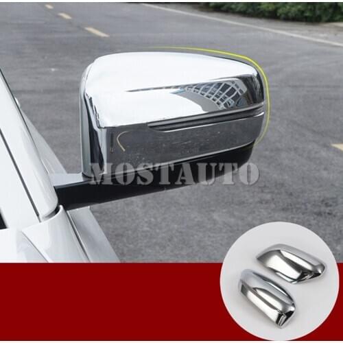 For BMW 5 Series G30 G31 ABS Chrome Rearview Mirror Frame Trim Cover 2017-2020 2pcs Silver/Black Car Accessories Interior