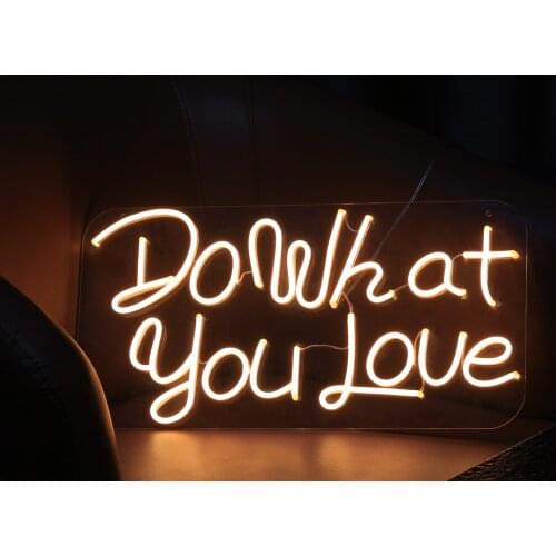 Do What You love Custom Neon Sign Light Waterproof Flex Led LED Light Signs For Wedding Birthday Party Restaurant Decoration