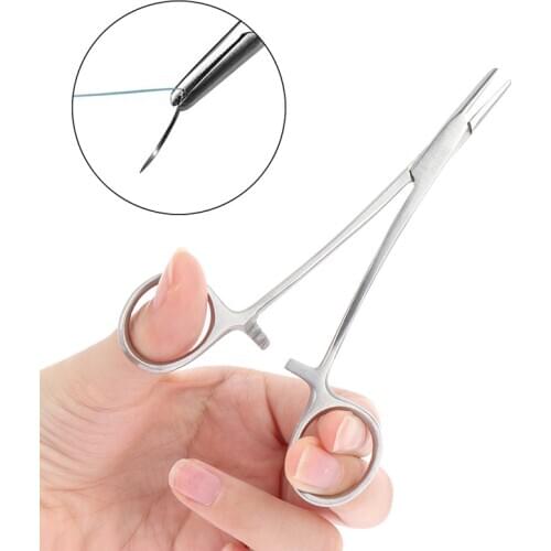 Farm tools 12CM Needle Clamp Suture Needle Holder Forceps For Livestock Animal Veterinary Instruments