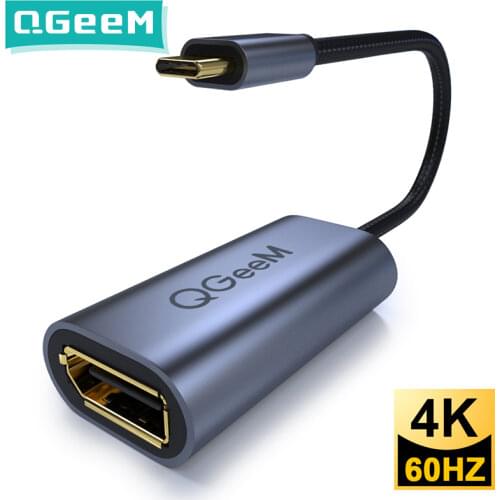 USB C to DisplayPort Adapter Cable, 4K@60Hz USB 3.1 Type C Thunderbolt 3 Compatible to Female DP Cable for MacBook Galaxy Huawei