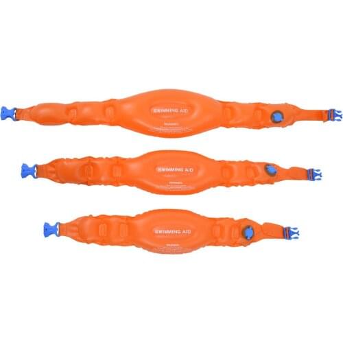 3pcs Summer Inflatable Swim Belt Adjustable PVC Training Safety BuoyancyBelt For Kids Adults Beginners Swimming Accessory