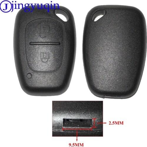20PS 2 Buttons Remote Uncut Blade Car Key Shell for Renault Trafic Vauxhall Opel Vivaro Nissan Primastar Flip Fob Car-styling