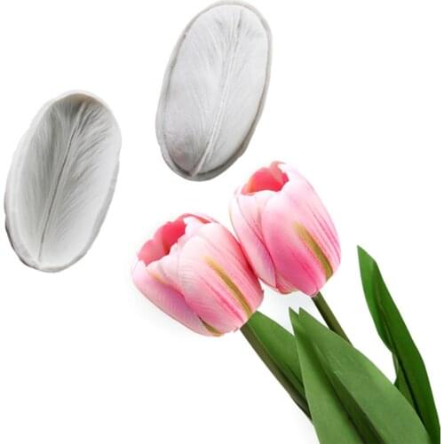 Tulip petals Silicone Molds Fondant Cakes Decorating Tools Silicone Molds Sugarcraft Chocolate Baking Tools Cakes Gumpaste Form